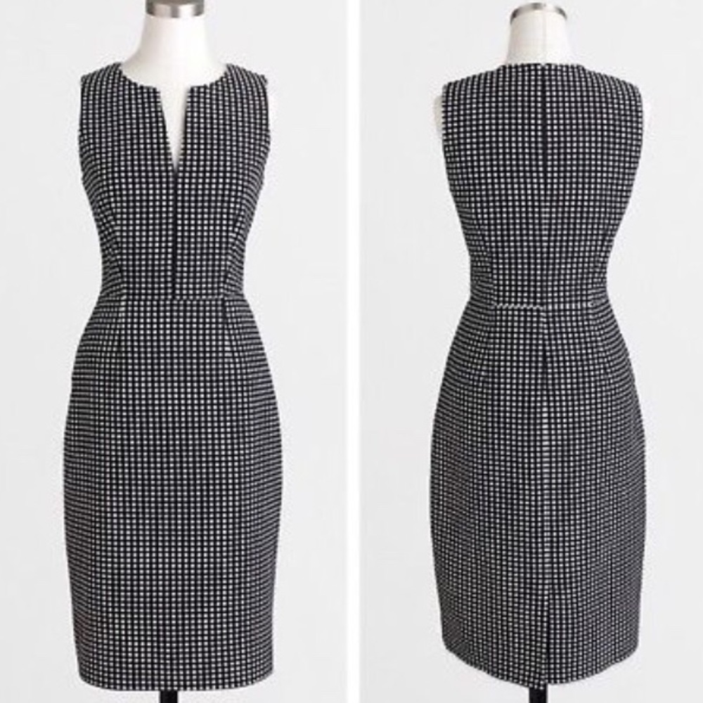 J.Crew Suiting Pokadot Dress